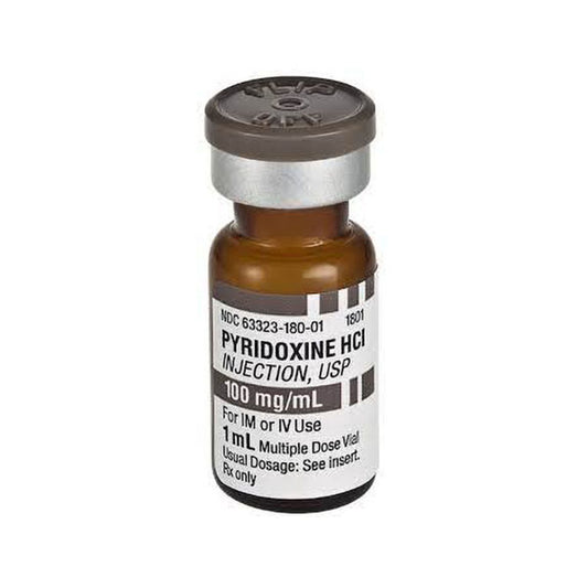 Pyridoxine HCl 100 mg / mL Injection 1 mL