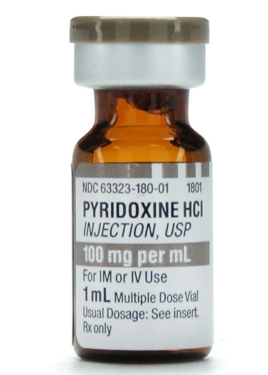 Pyridoxine HCl (B6) 100mg/mL -1mL MDV